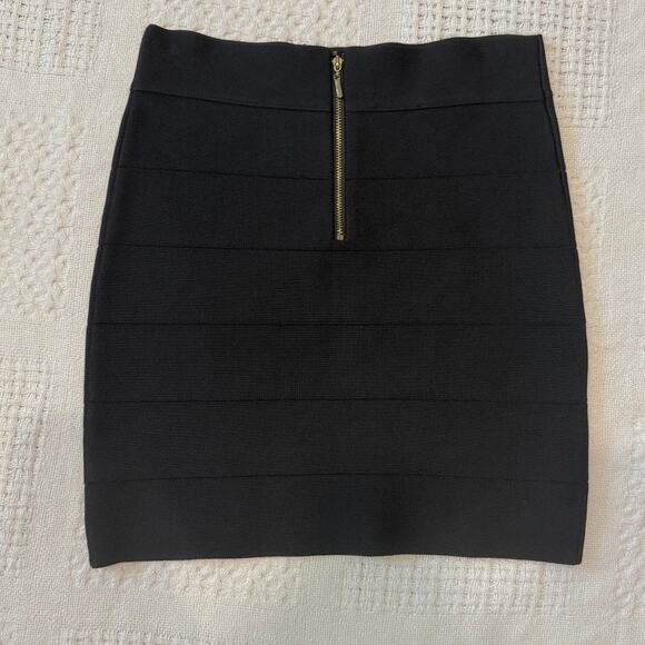 Bebe medium exposed zipper high waist bandage mini skirt SK 2951 - Picture 7 of 12